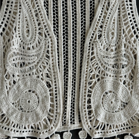 Ralph Lauren Denim & Supply Crochet Fringe Vest - Medium - Picture 3 of 4